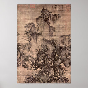 Vroege lente door Guo Xi Poster