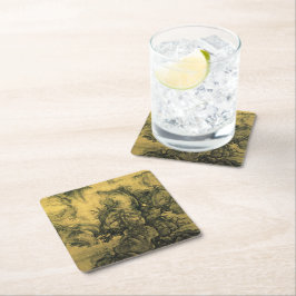 Vroege lente en Guo Xi - Chinees kunst/imperiaal C Kartonnen Onderzetters