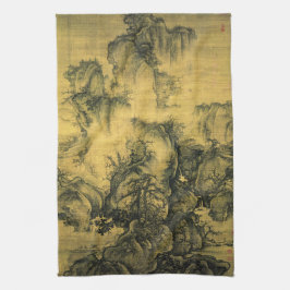 Vroege lente en Guo Xi - Chinees kunst/imperiaal C Theedoek