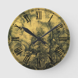 Vroege lente en Guo Xi, Chinese kunst/imperiaal Ch Ronde Klok