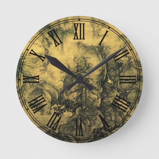 Vroege lente en Guo Xi, Chinese kunst/imperiaal Ch Ronde Klok (Voorkant)