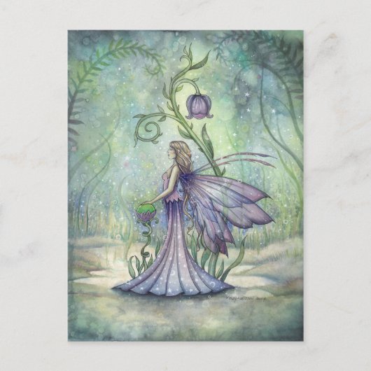 Vroege Lente Fairy Waterverf Art Illustration Briefkaart (Voorkant)