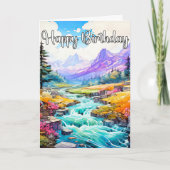 Vroege lente in de buitenlucht kaart (Voorkant)