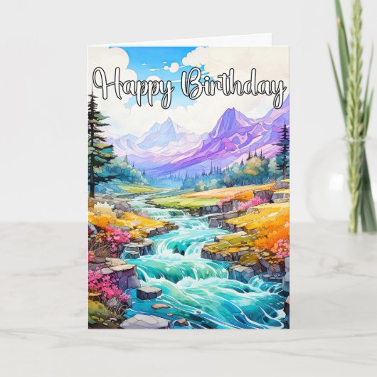 Vroege lente in de buitenlucht kaart (Voorkant)