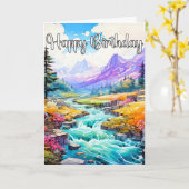 Vroege lente in de buitenlucht kaart (Gele Bloem)