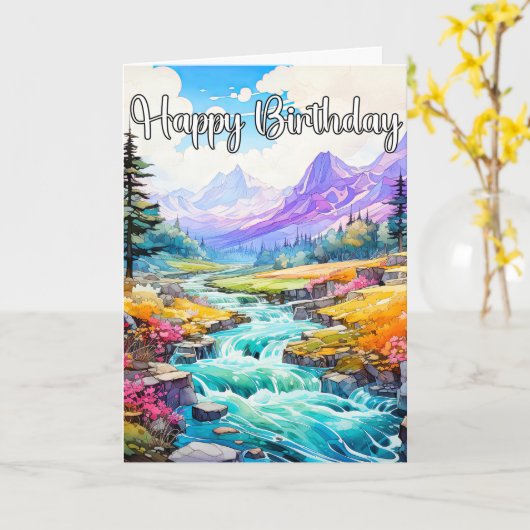 Vroege lente in de buitenlucht kaart (Gele Bloem)