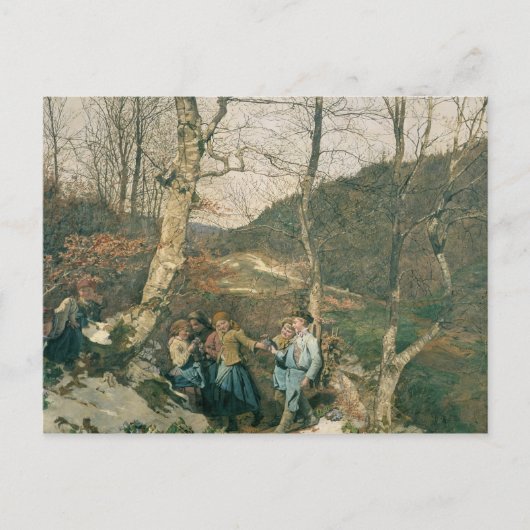 Vroege lente in het Bos van Wenen Briefkaart (Voorkant)