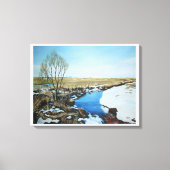 Vroege lente in Villingaholt, IJsland. Canvas Afdruk (Voorkant)