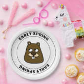 Vroege lente papieren bordje (Feest)