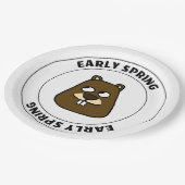 Vroege lente papieren bordje (Gekanteld)