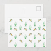 Vroege lente Robin Vogels & Sneeuwdruppels Patroon Briefkaart (Voorkant / Achterkant)