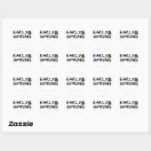 Vroege lente ronde sticker (Vel)