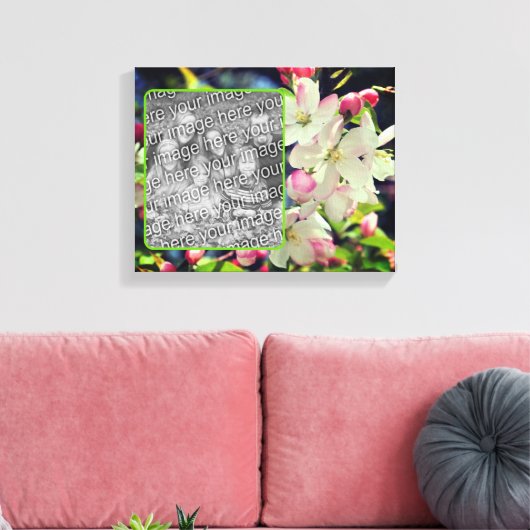 Vroege lentebloesems Creëer Uw eigen foto Canvas Afdruk (Insitu (Woonkamer))