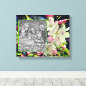 Vroege lentebloesems Creëer Uw eigen foto Canvas Afdruk (Insitu (Houten vloer))