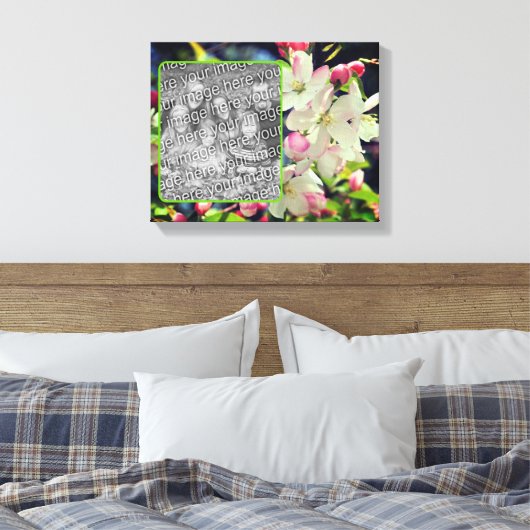 Vroege lentebloesems Creëer Uw eigen foto Canvas Afdruk (Insitu (Slaapkamer))