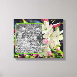 Vroege lentebloesems Creëer Uw eigen foto Canvas Afdruk