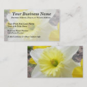 Vroege lentedaffodil visitekaartje (Voorkant / Achterkant)