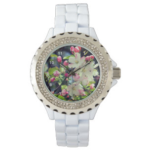 Vroege lenteskrabappe bloesems 3 Sluiten op Horloge