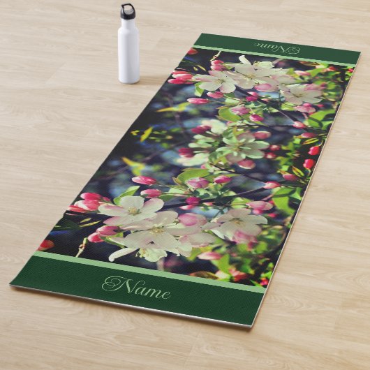 Vroege lenteskrabapple bloesems yogamat (In situ)