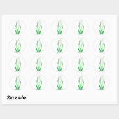 Vroege lentesnowdruppels ronde sticker (Vel)