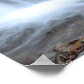 Vroege lenteveravond in de waterval. Poster (Hoek)