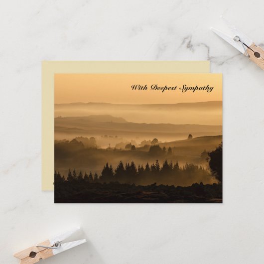 Vroege lichtbijbel Verse Sympathiekaart Kaart (Voorkant / Achterkant in situ)