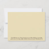 Vroege lichtbijbel Verse Sympathiekaart Kaart (Achterkant)