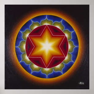 Vroege mandala #2 poster