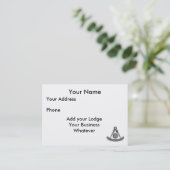 Vroege masterkaart visitekaartje (Staand voorkant)