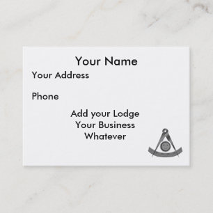 Vroege masterkaart visitekaartje