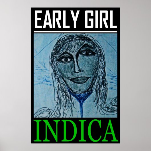 VROEGE MEISJE INDICA POSTER (Voorkant)