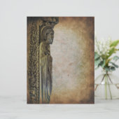 Vroege Middeleeuwse oude  stijl perkament (Staand voorkant)