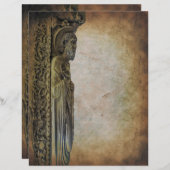 Vroege Middeleeuwse oude  stijl perkament (Voorkant / Achterkant)