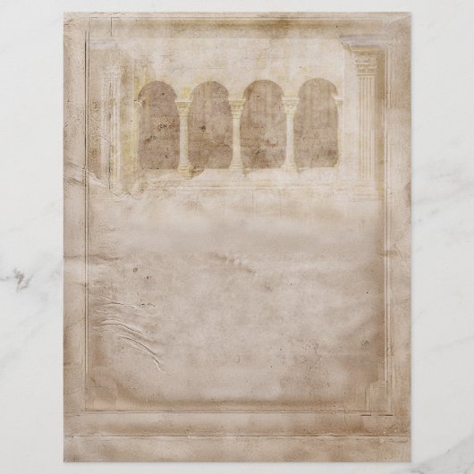 Vroege Middeleeuwse oude  stijl perkament (Voorkant)