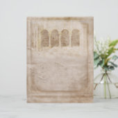 Vroege Middeleeuwse oude  stijl perkament (Staand voorkant)