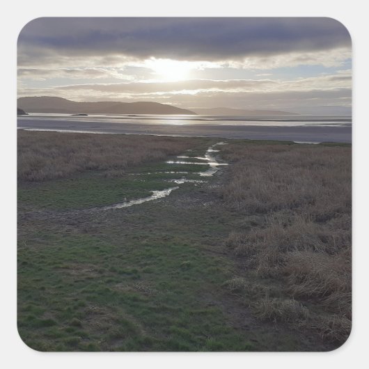 Vroege Morecambe Bay Vierkante Sticker (Voorkant)