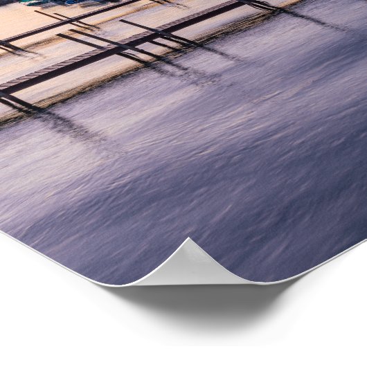 Vroege morgen schilderachtig van het meer in Chapa Poster (Hoek)