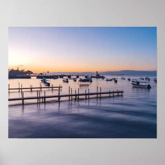 Vroege morgen schilderachtig van het meer in Chapa Poster (Voorkant)