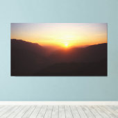 Vroege Morgen Zonsopgang Canvas Afdruk (Insitu (Houten vloer))