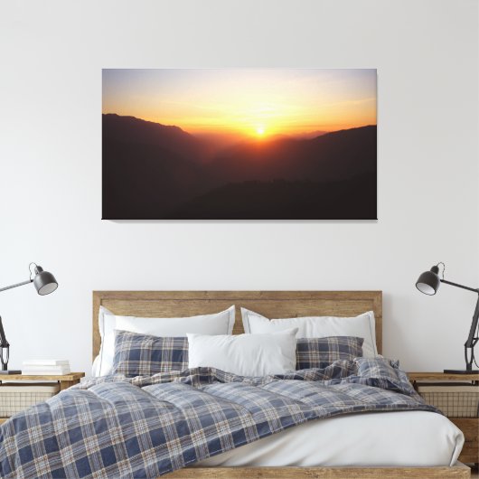 Vroege Morgen Zonsopgang Canvas Afdruk (Insitu (Slaapkamer))