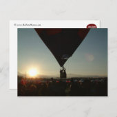 Vroege ochtend Balloing Briefkaart (Voorkant / Achterkant)