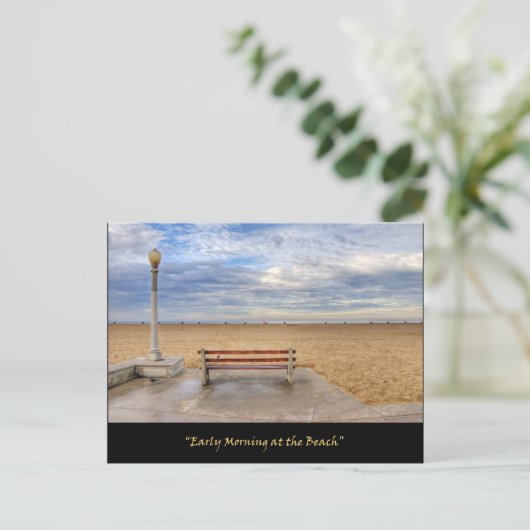 "Vroege ochtend bij het strand" Briefkaarten (Staand voorkant)