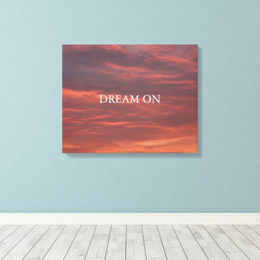 Vroege ochtend Canvas (Insitu (Houten vloer))