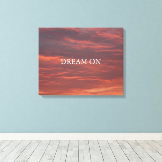 Vroege ochtend Canvas (Insitu (Houten vloer))