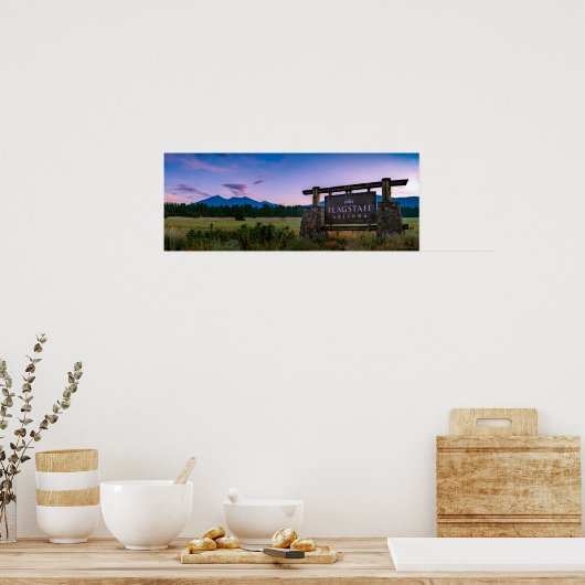 Vroege ochtend in de bergen van Arizona Poster (Keuken)