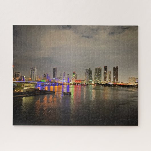 Vroege ochtend in de haven van Miami, Florida Jigz Legpuzzel (Horizontaal)