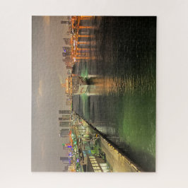 Vroege ochtend in de haven van Miami, Florida Legpuzzel