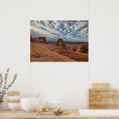 Vroege ochtend in Delicate Arch Poster (Keuken)