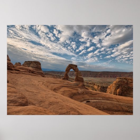Vroege ochtend in Delicate Arch Poster (Voorkant)