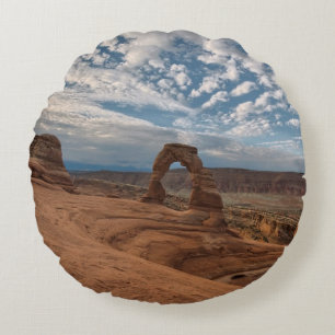 Vroege ochtend in Delicate Arch Rond Kussen
